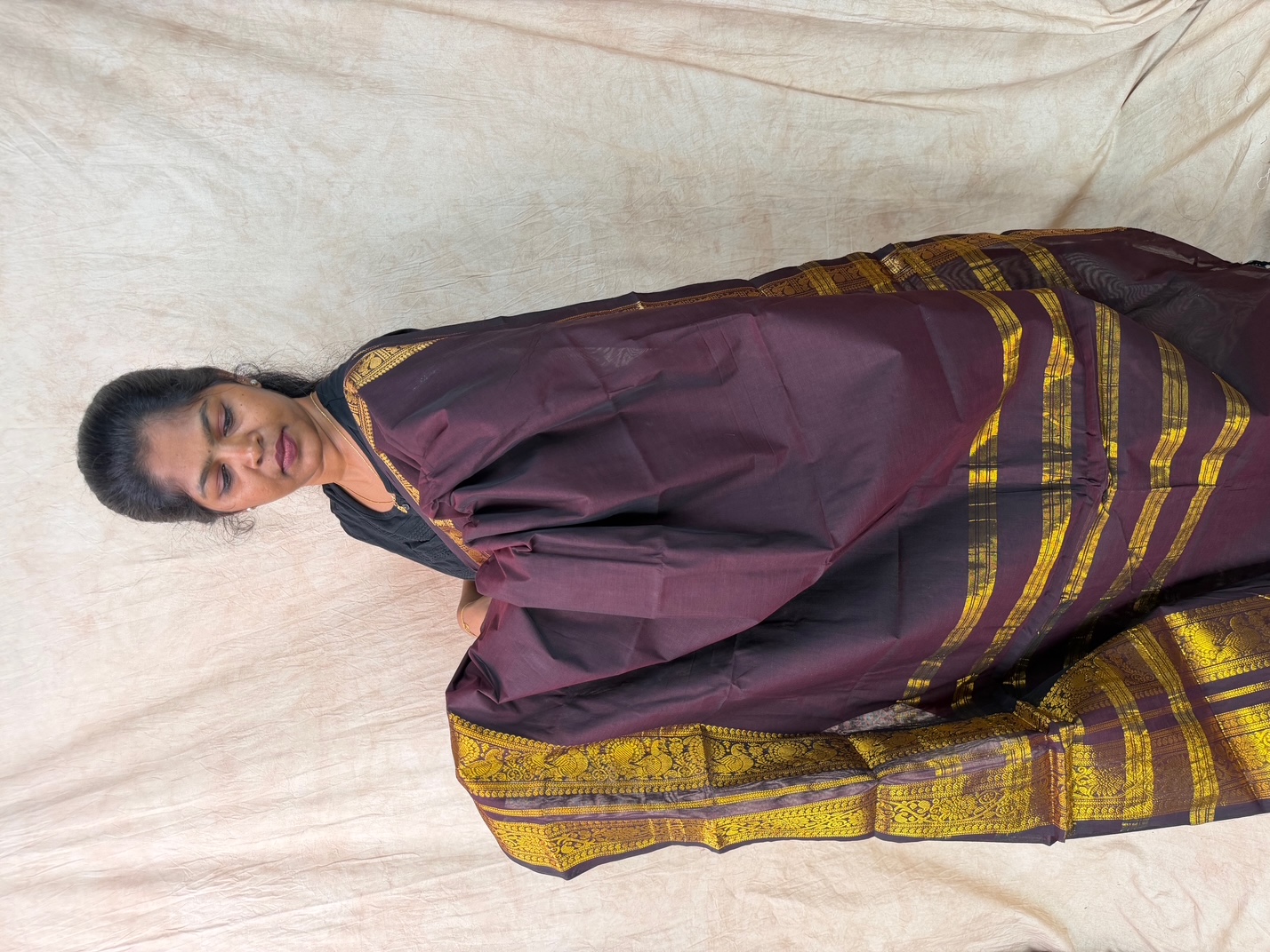Pure Kanchi Cotton Saree - Dii021