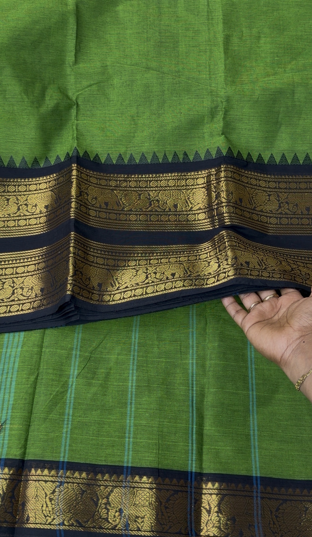 Pure Kanchi Cotton Saree - Dii035