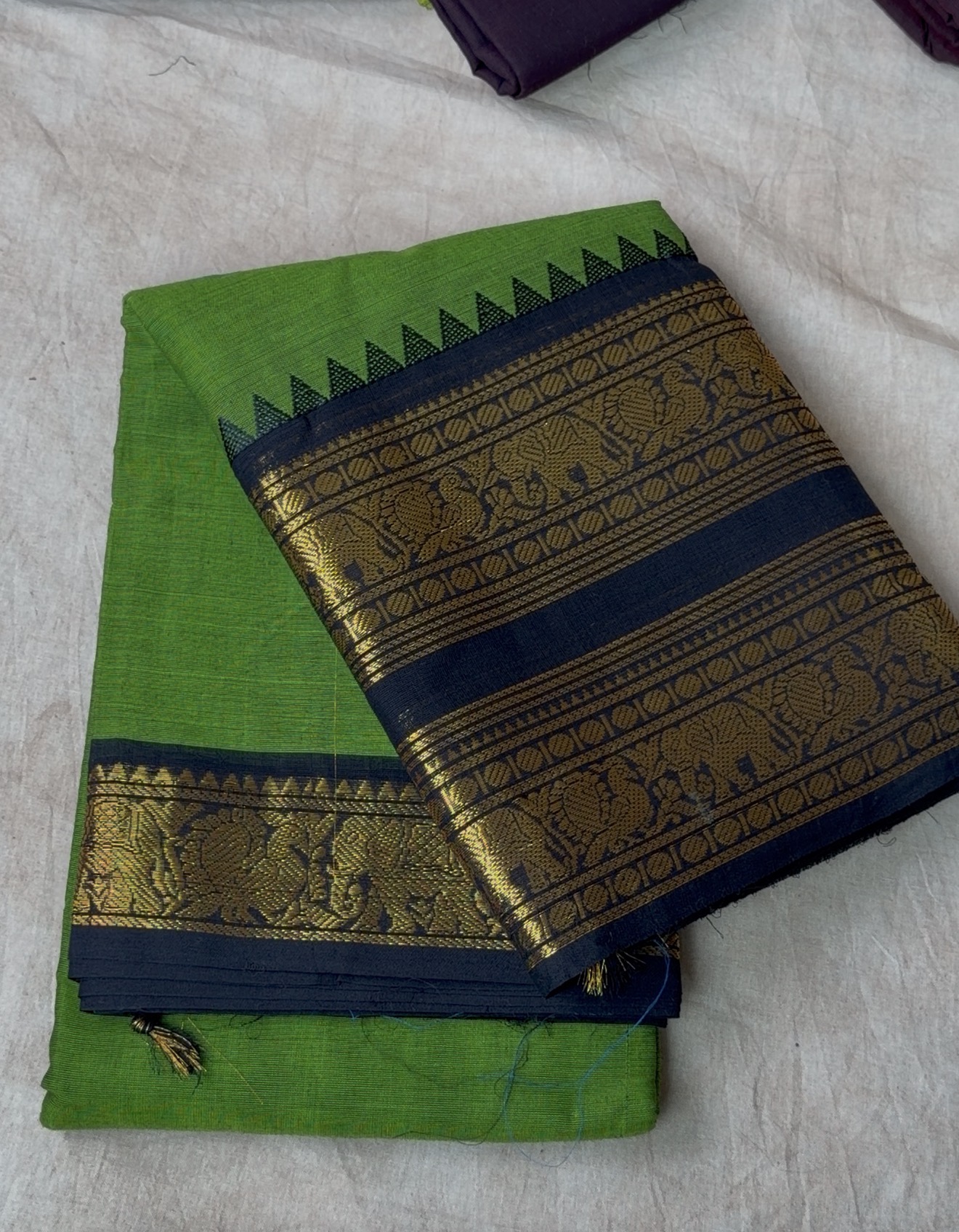 Pure Kanchi Cotton Saree - Dii035