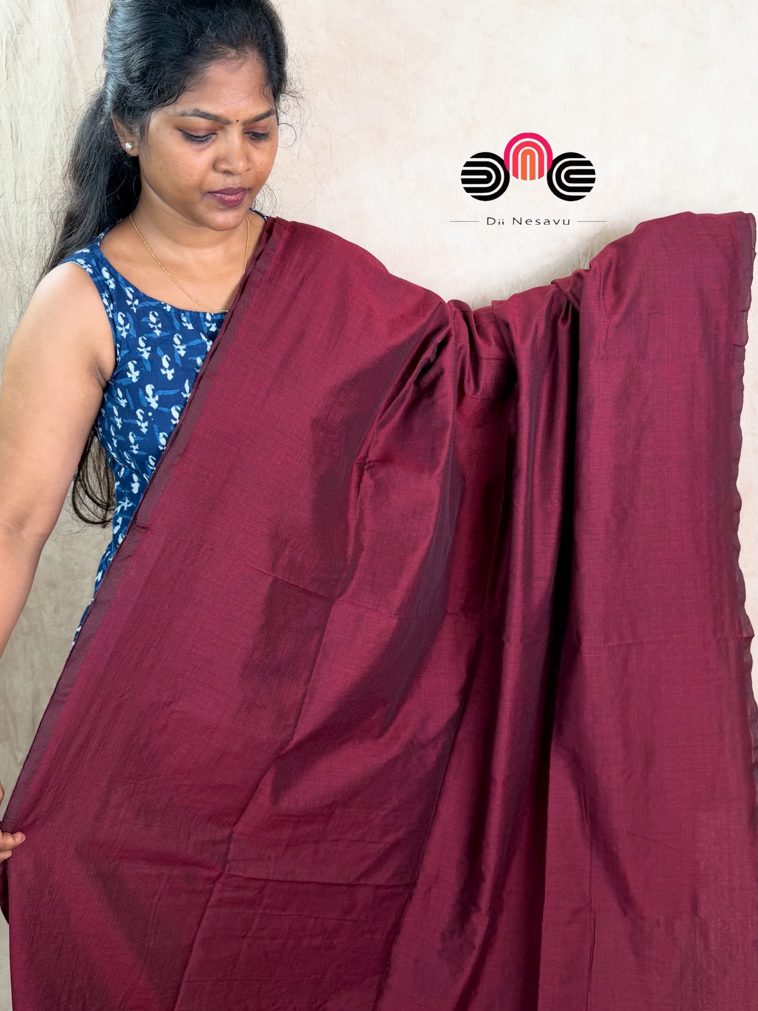 Premium Khadi Cotton Saree - Dii039