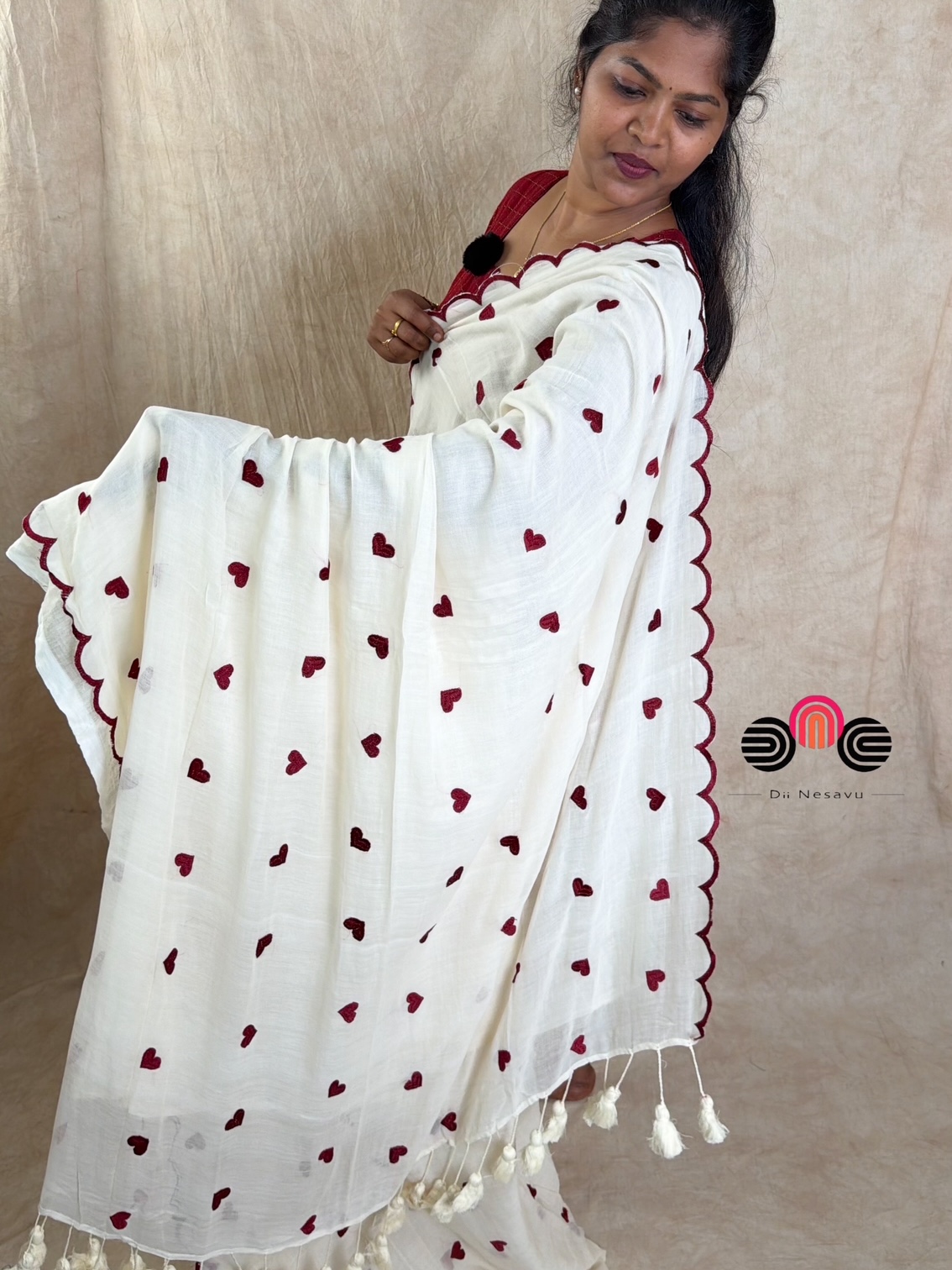 Pure MulMul Cotton Saree - Dii075