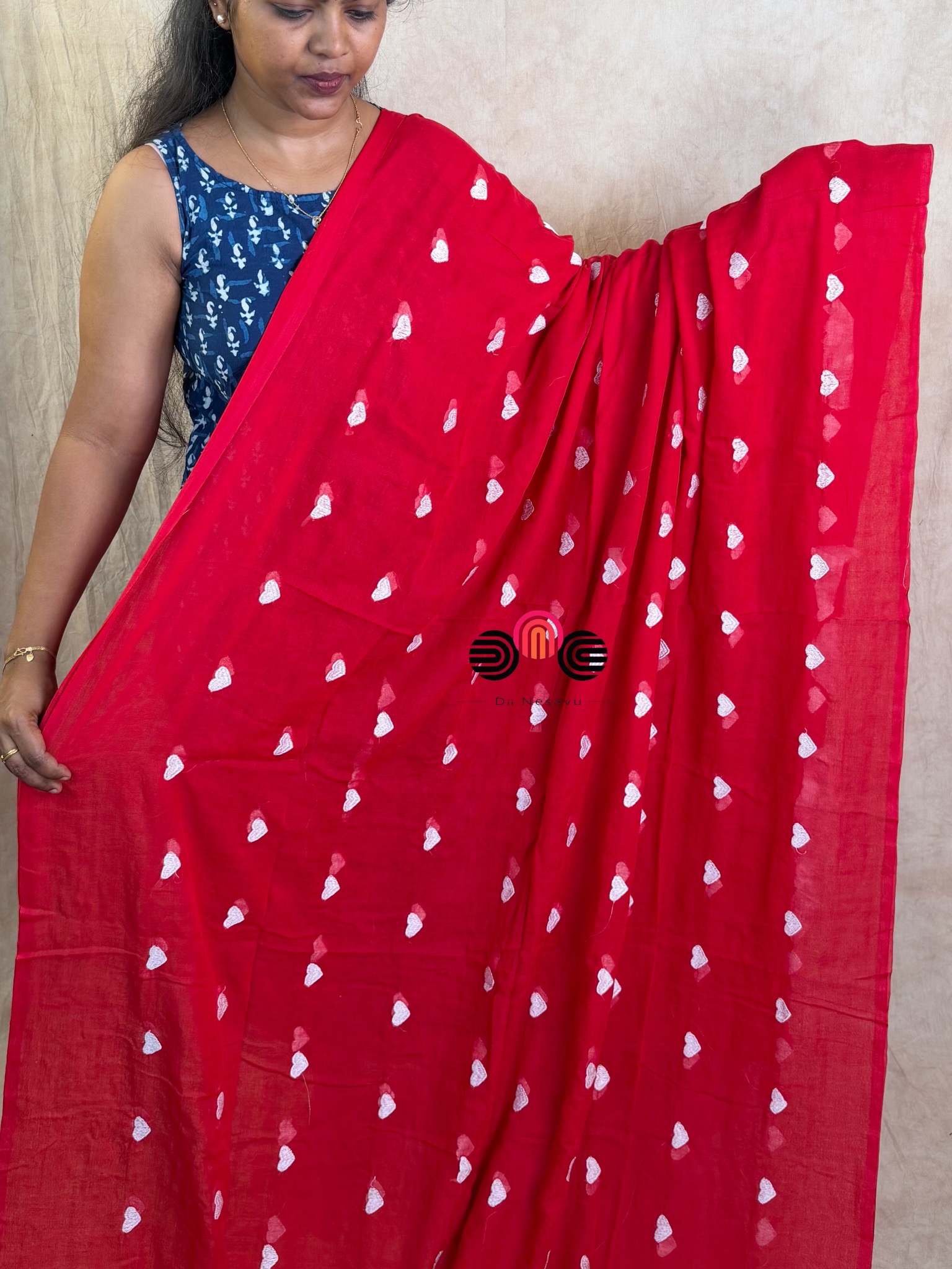 Pure MulMul Cotton Saree - Dii051
