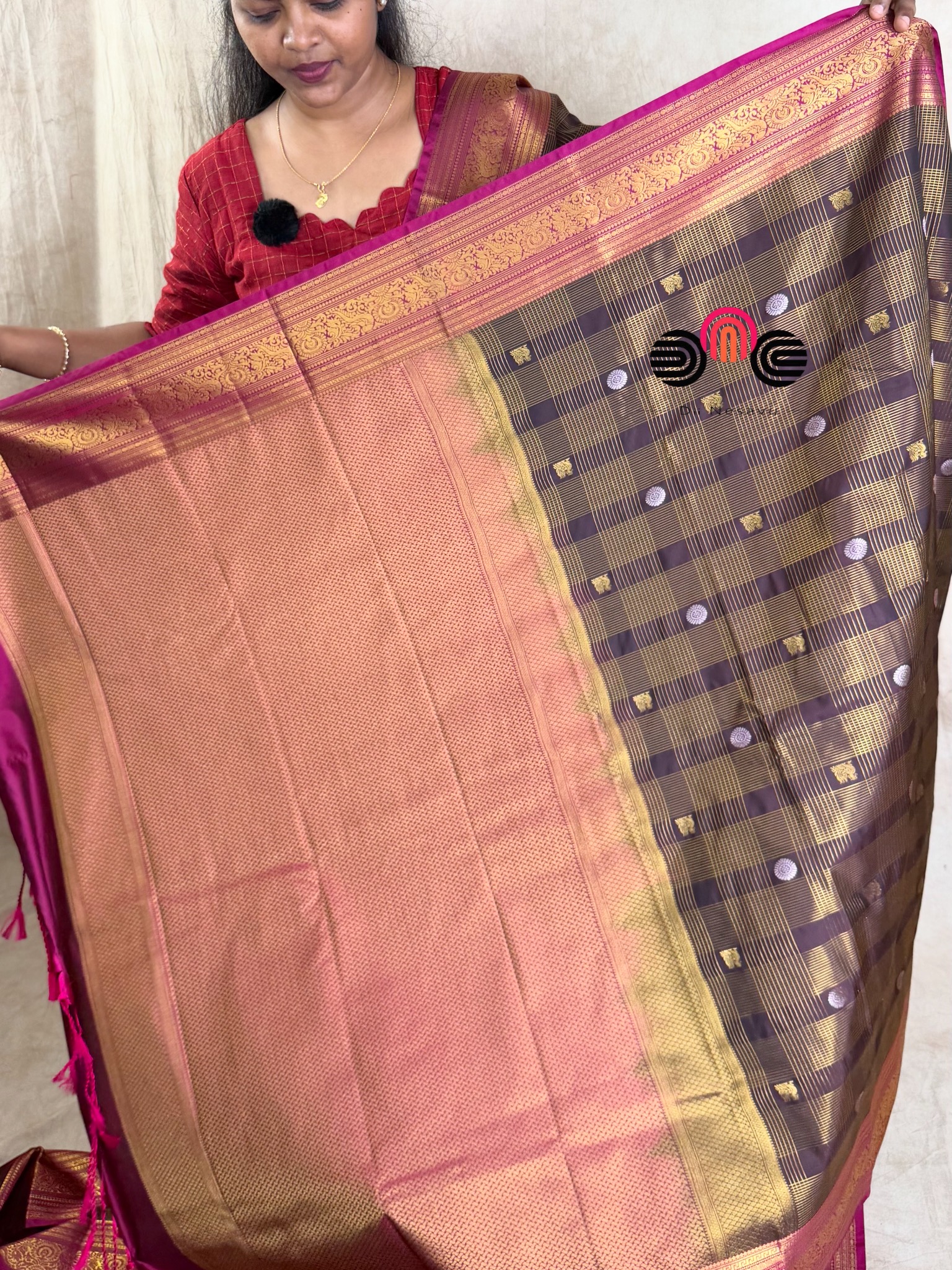 Premium Vegan Soft Silk Saree - Dii074
