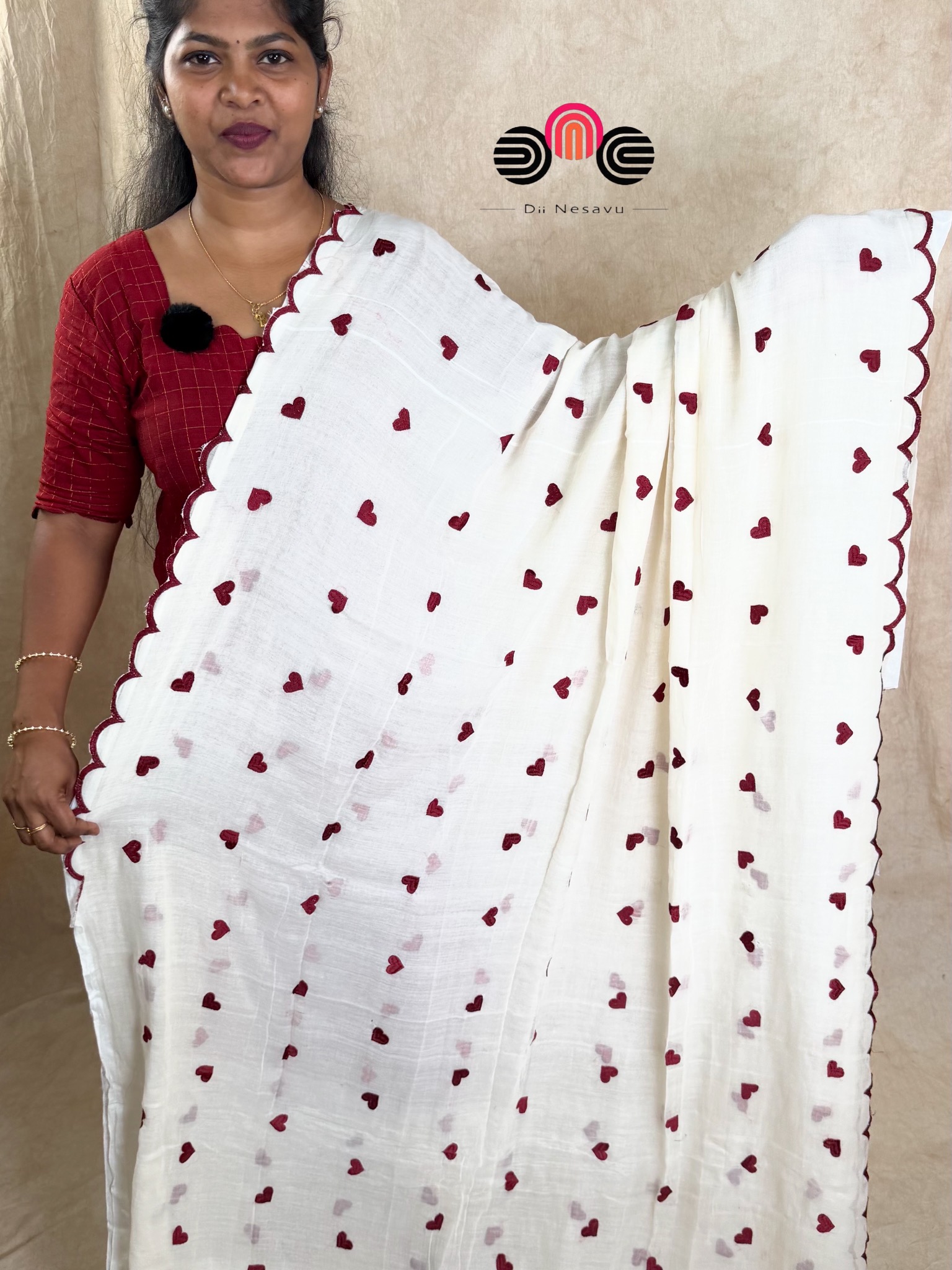 Pure MulMul Cotton Saree - Dii075