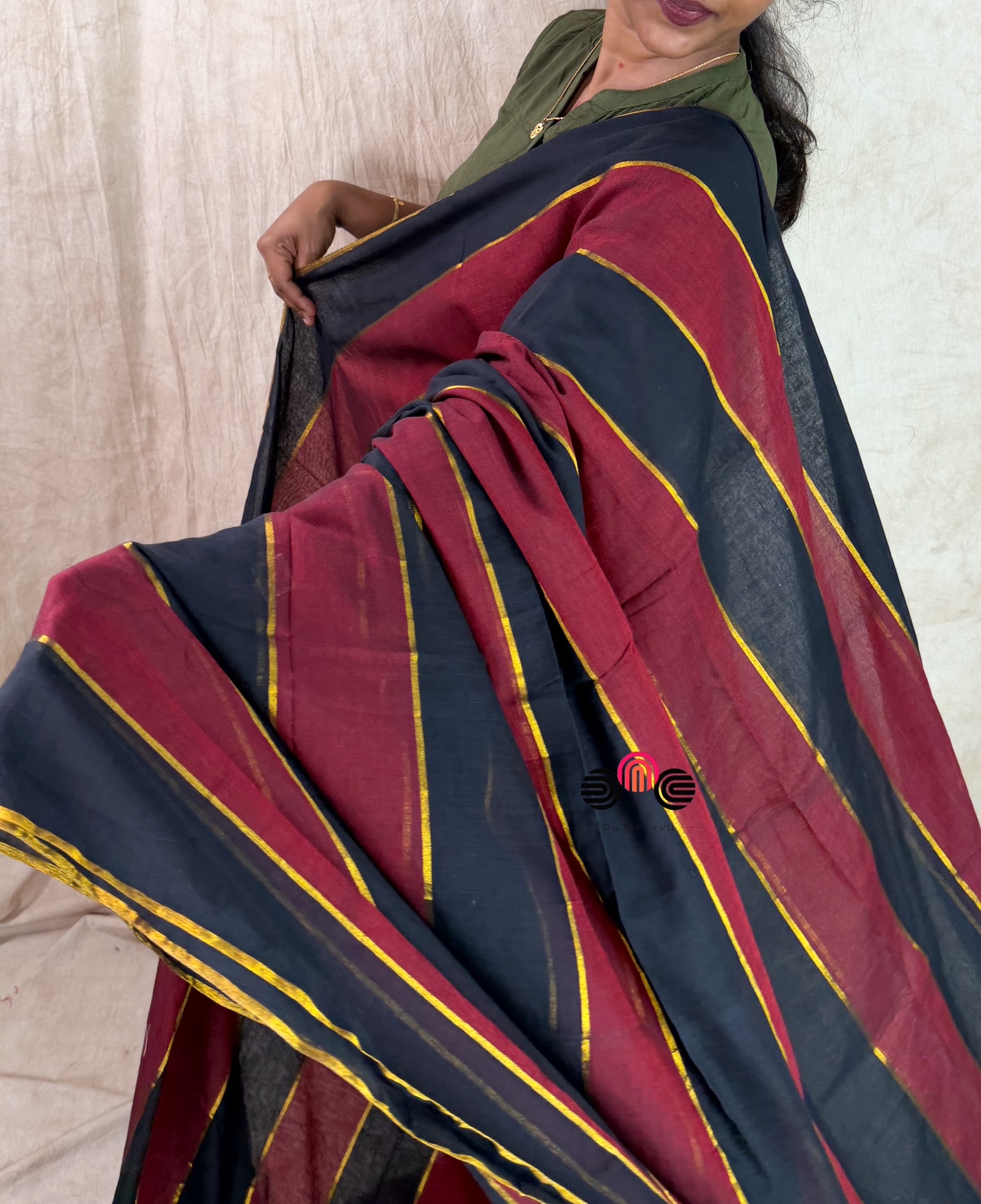 Pure MulMul Cotton Saree - Dii044