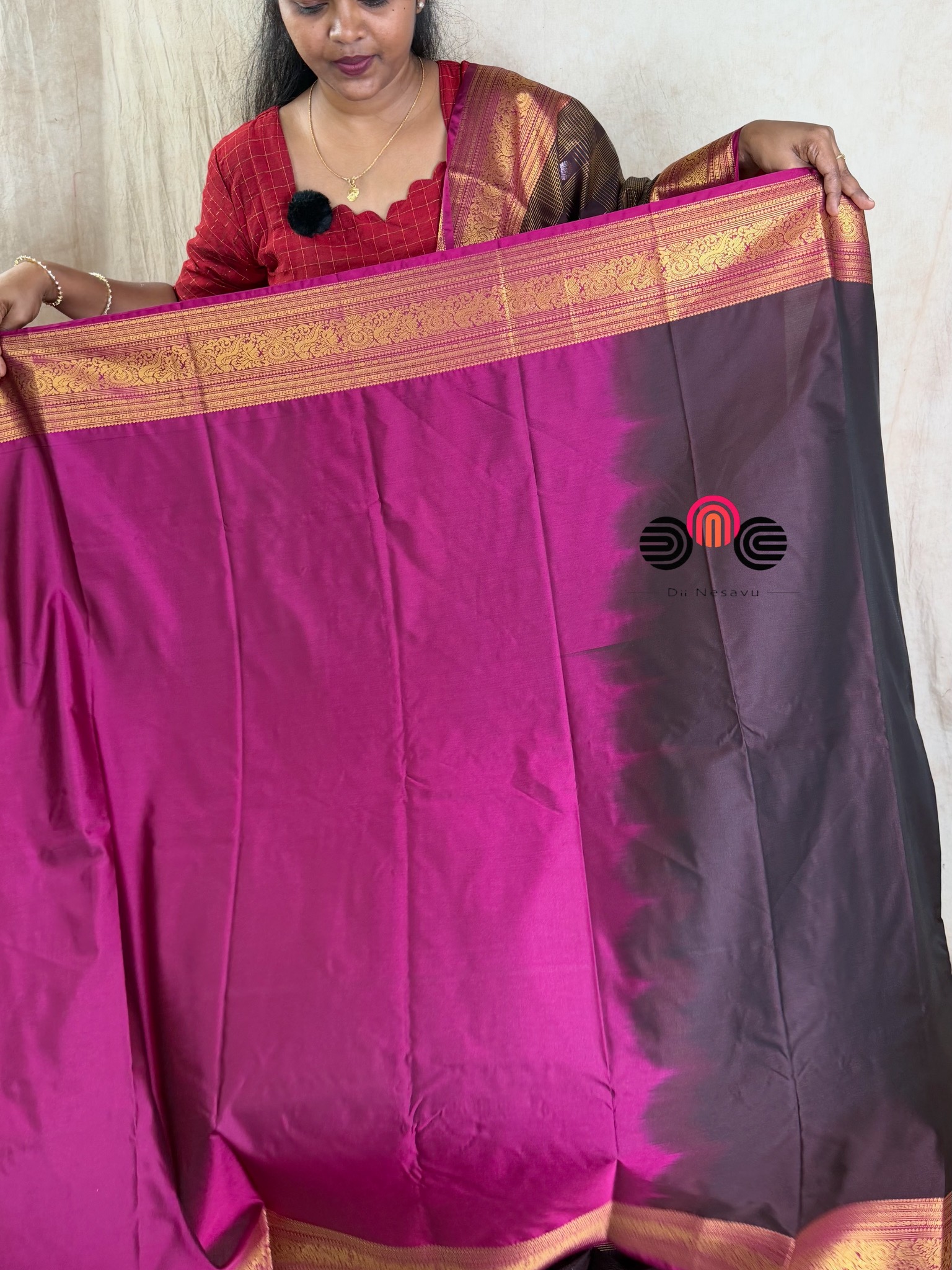 Premium Vegan Soft Silk Saree - Dii074