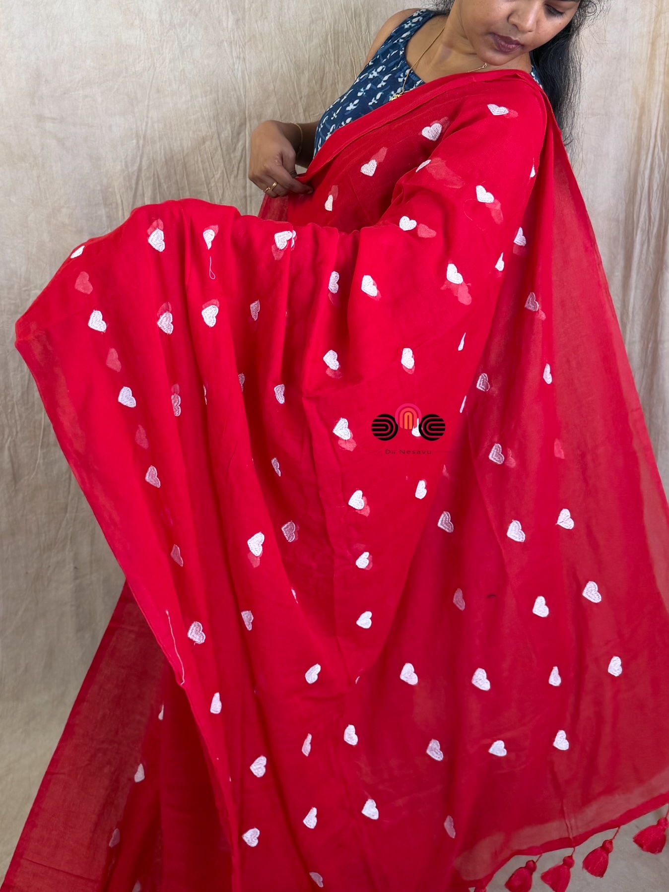 Pure MulMul Cotton Saree - Dii051
