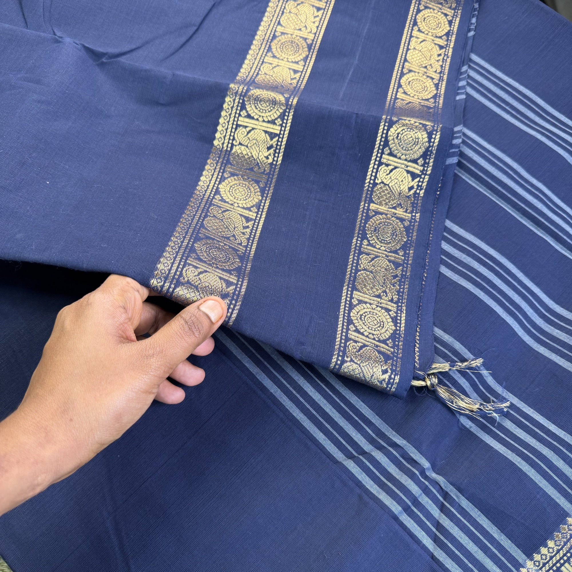 Pure Kanchi Cotton Saree - Dii013