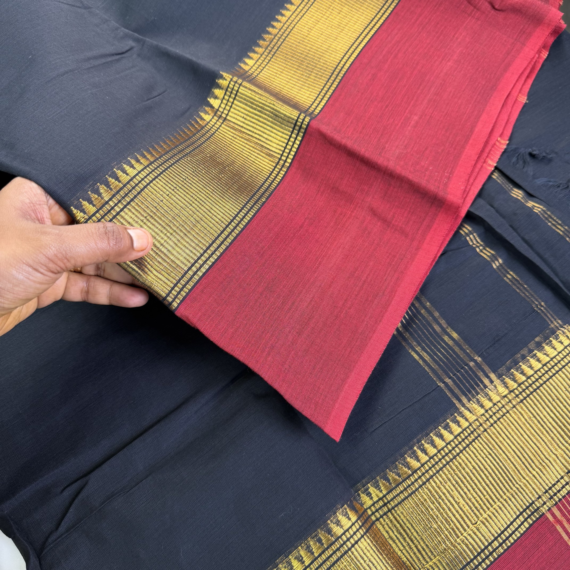 Pure Kanchi Cotton Saree - Dii011