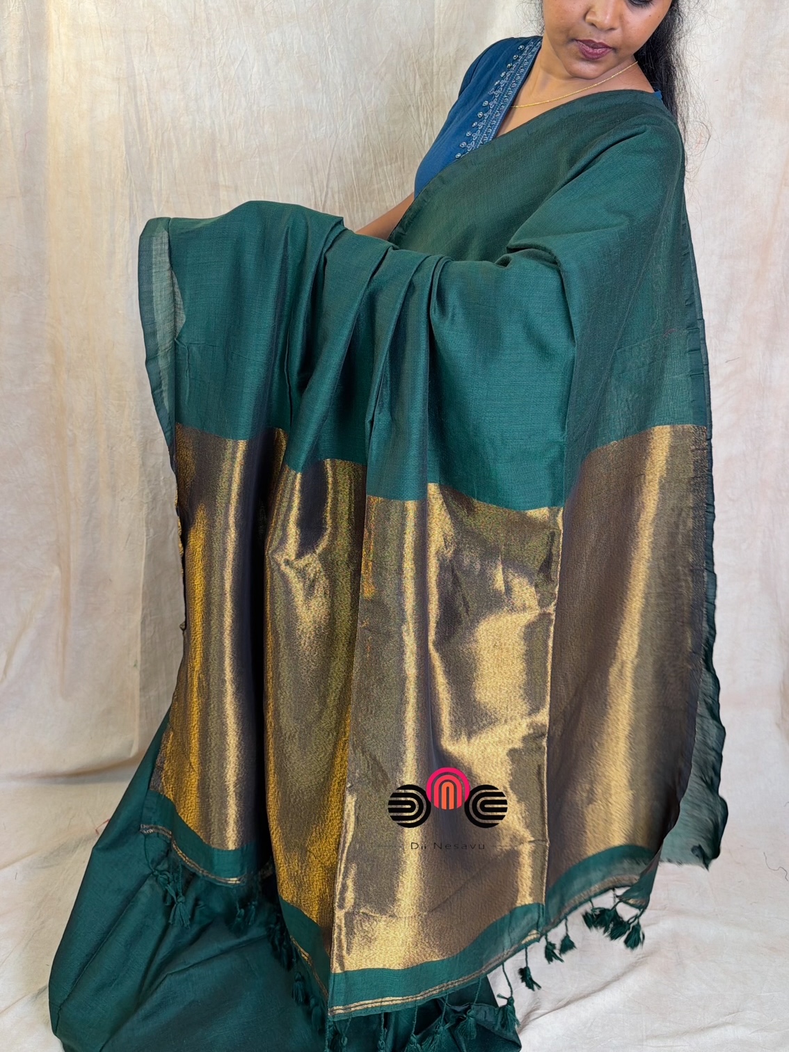 Premium Khadi Cotton Saree - Dii054