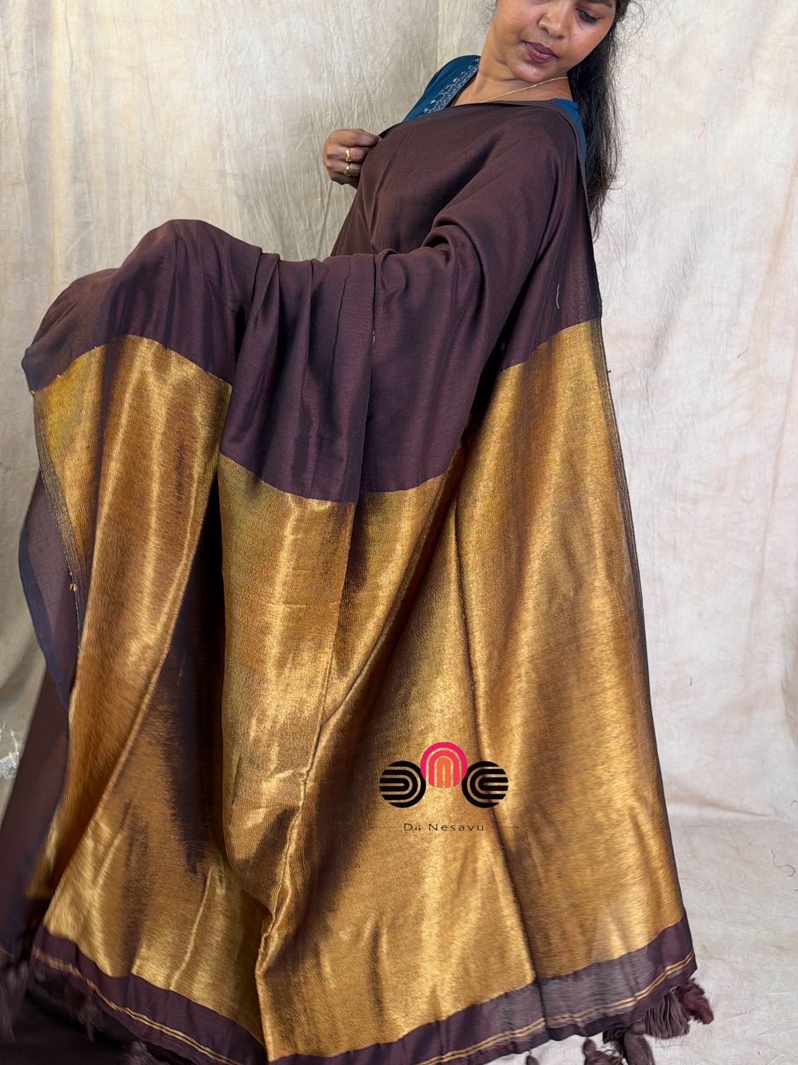 Premium Khadi Cotton Saree - Dii056