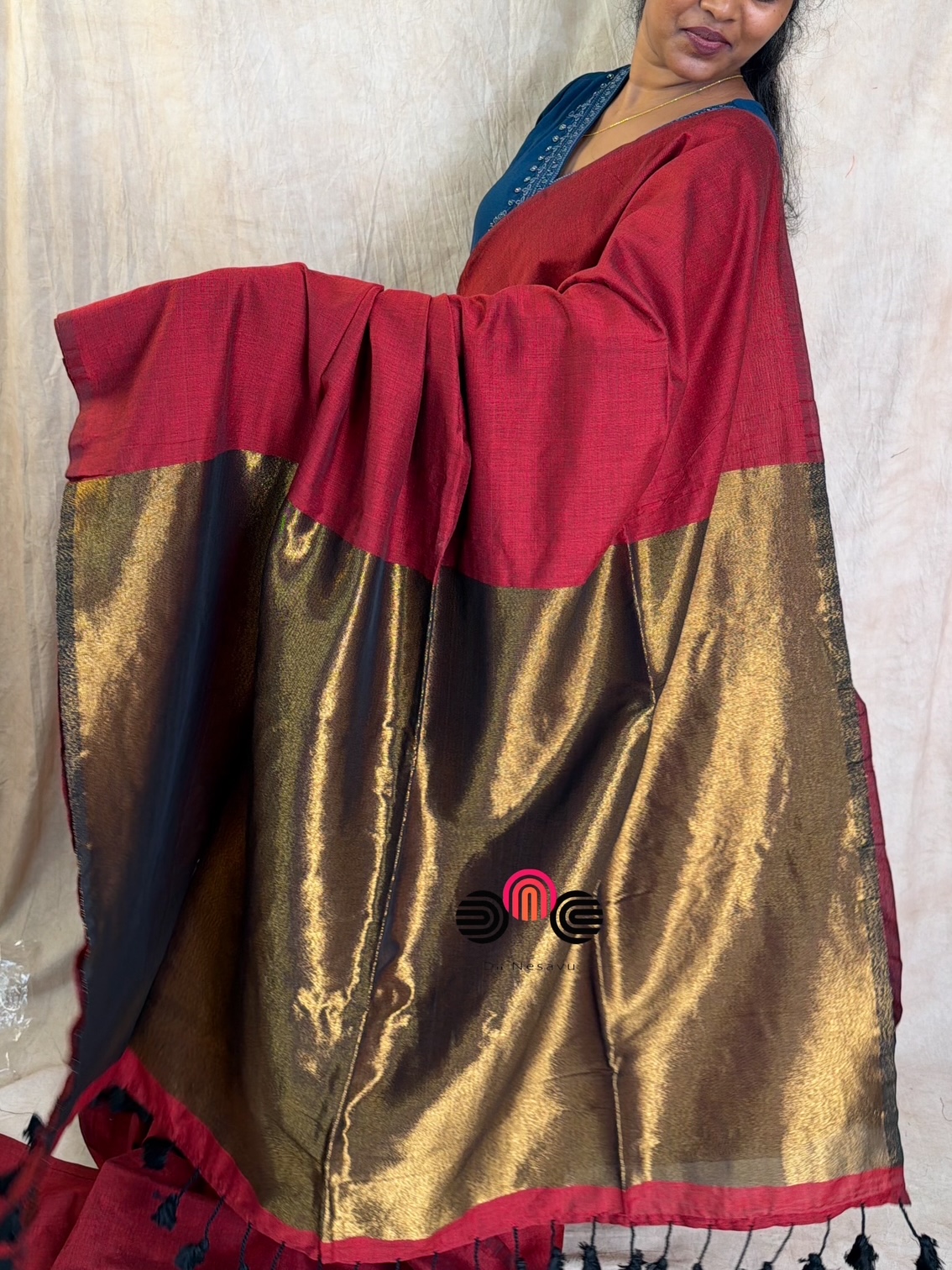 Premium Khadi Cotton Saree - Dii053