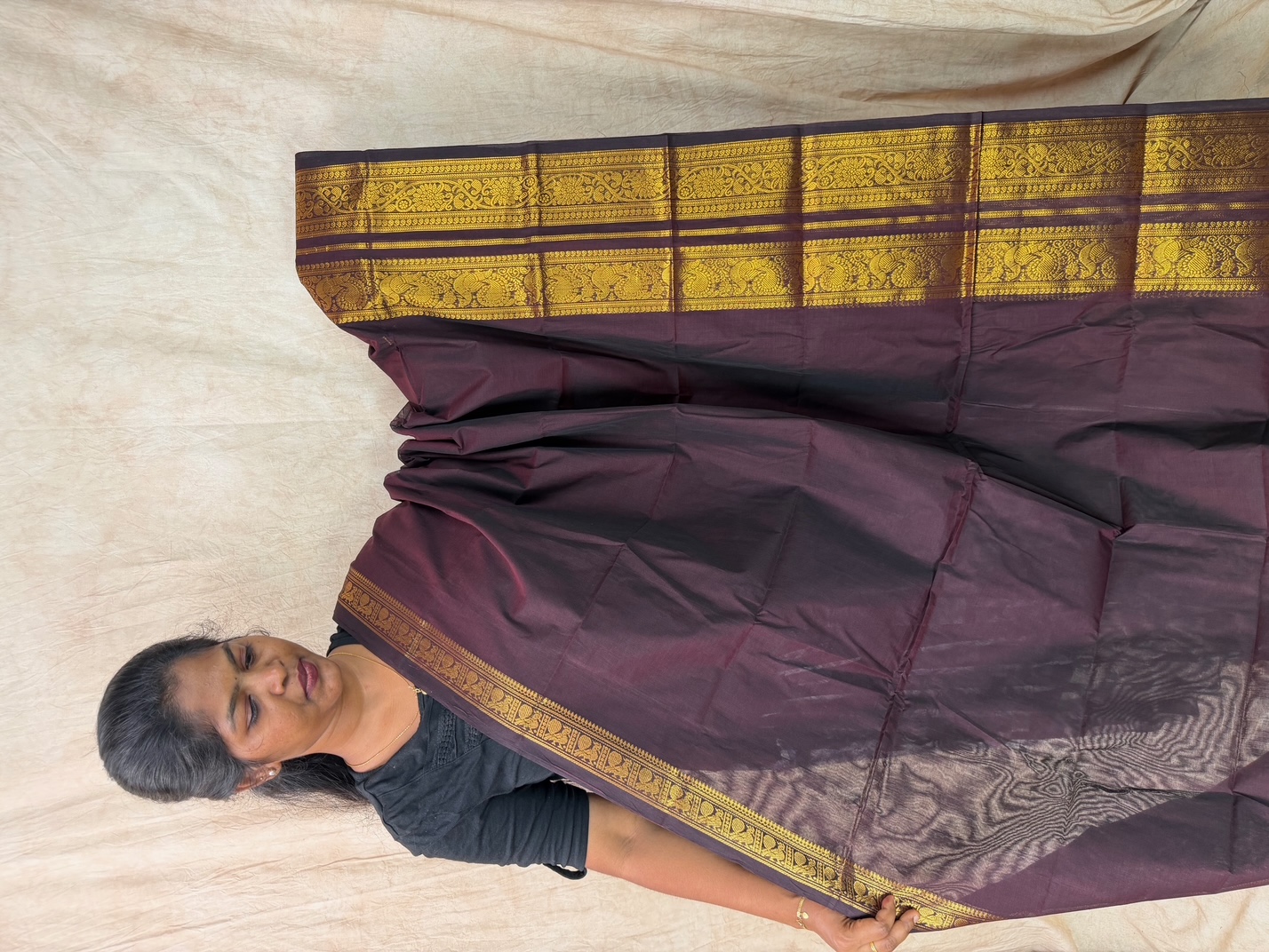Pure Kanchi Cotton Saree - Dii021